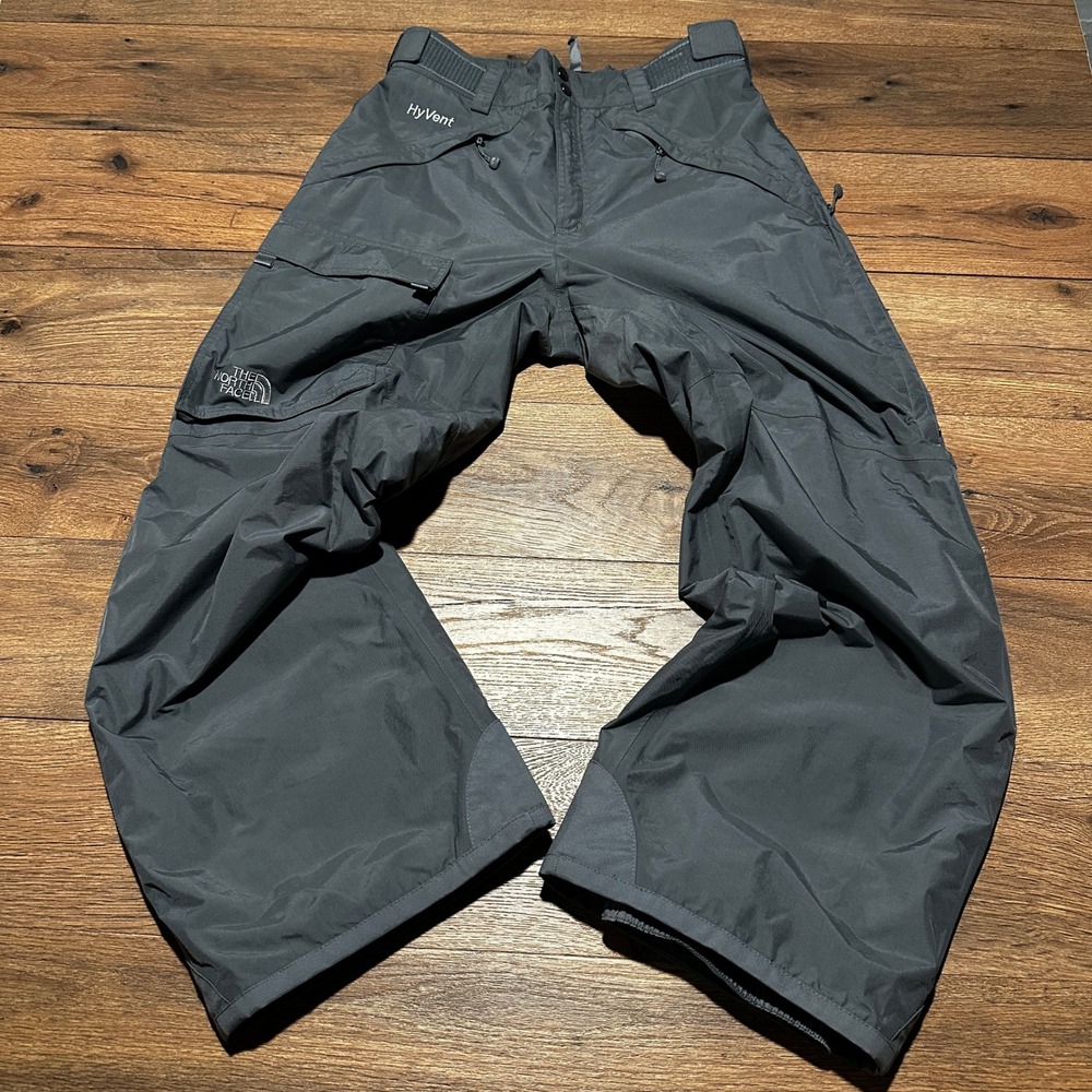 The North Face Gray HyVent Ski Snow Pants Mens Small S
